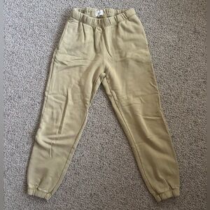 MATE the Label Relaxed Fleece Sweatpant- Small- Hazelnut